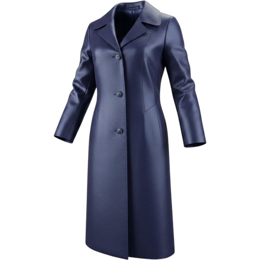 Vintage Youthcraft Voyager West Navy Blue Trench Coat ILGWU 1970s USA Made 41"